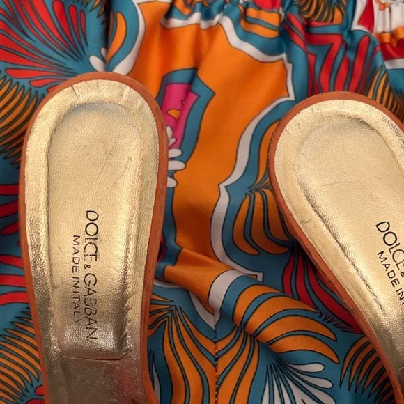 Dolce & Gabbana Vibrant Orange Heel Sandals - Picture 12 of 12